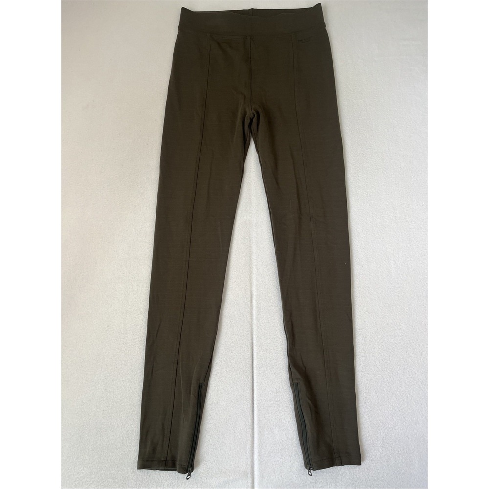Rag & Bone Pants Womens Medium Brown Stretch Pull On High Rise Leggings Slim Fit